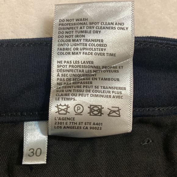 L’Agence Margot style, coated black skinny jeans, size 30 GUC - Picture 11 of 14